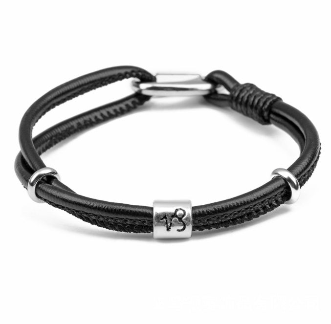 Zodiac Leather Bracelet