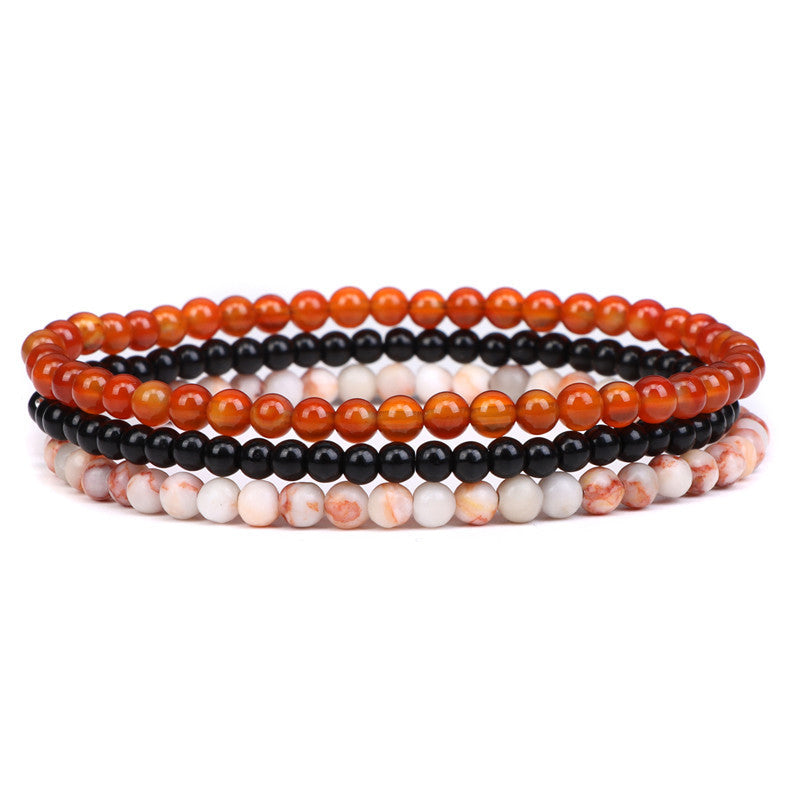 Conjunto de 3 pulseras en piedra natural