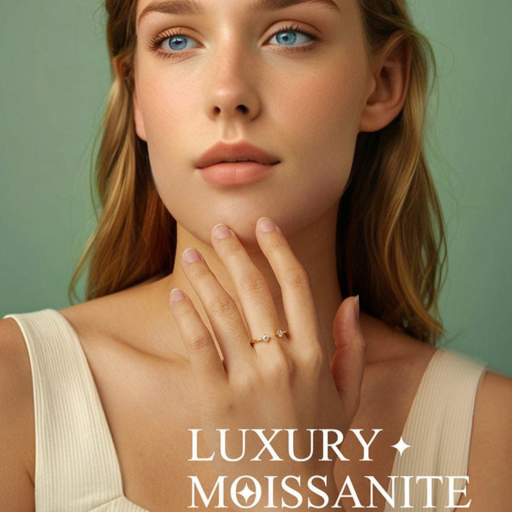 Anel Simples com Moissanite