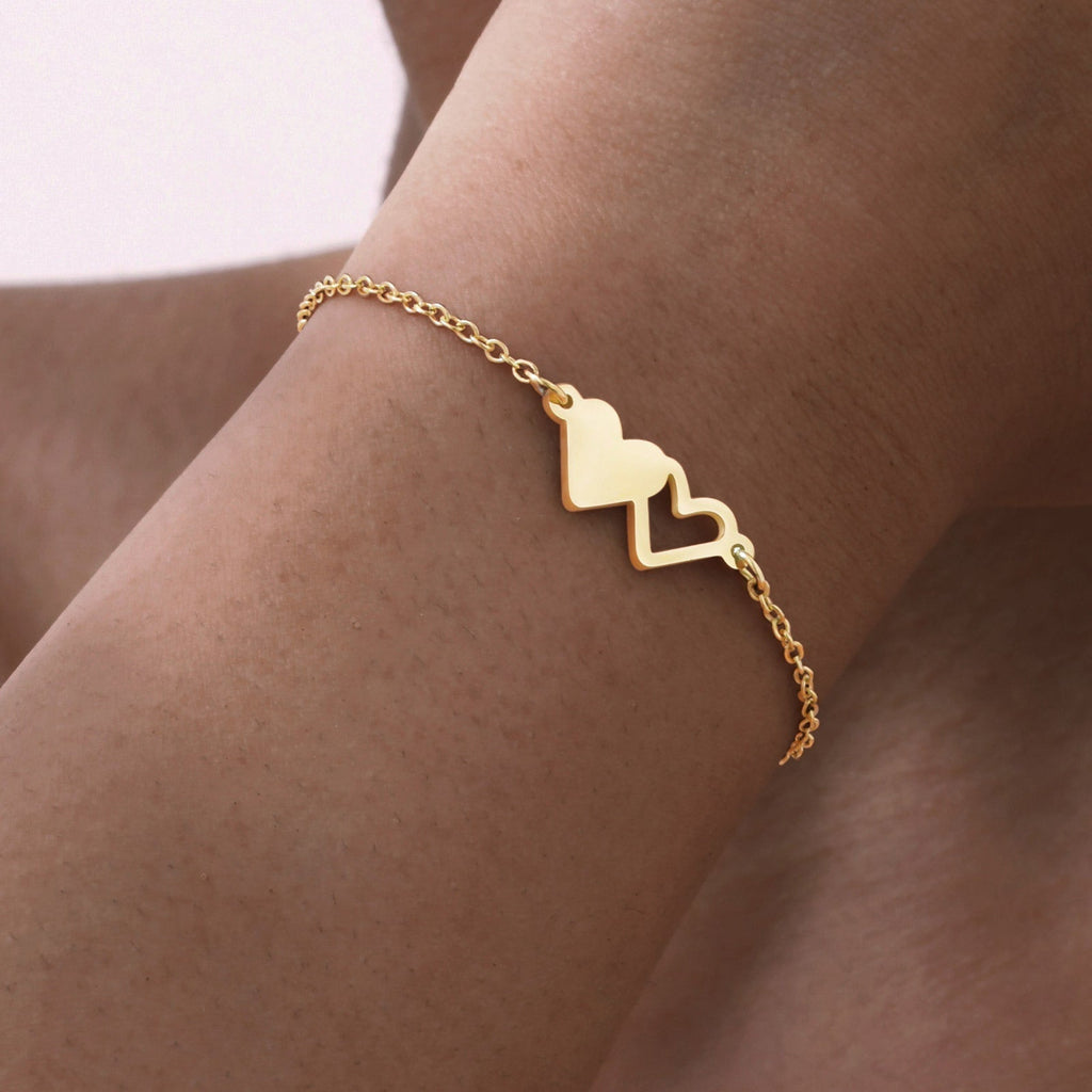 Pulseira Heart em Aço Inoxidável