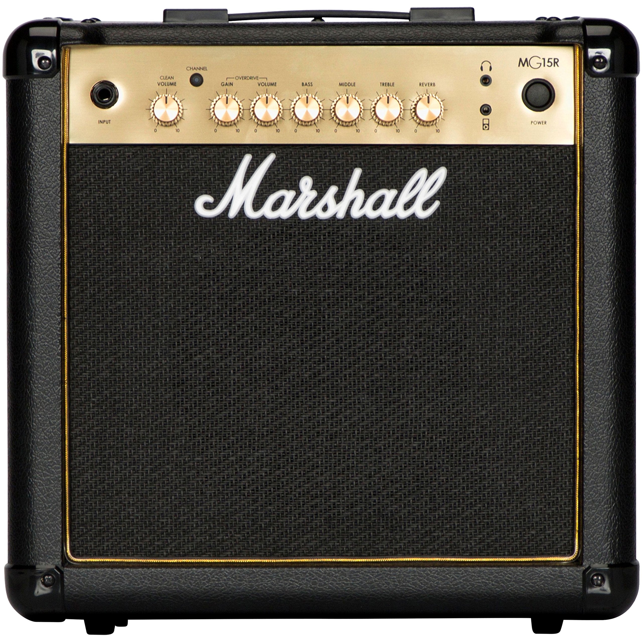 Marshall MG50GFX Amplificador combinado de guitarra com FX incorporado, prático adequado para guitarra elétrica, preto e dourado, With Effects, 50 W