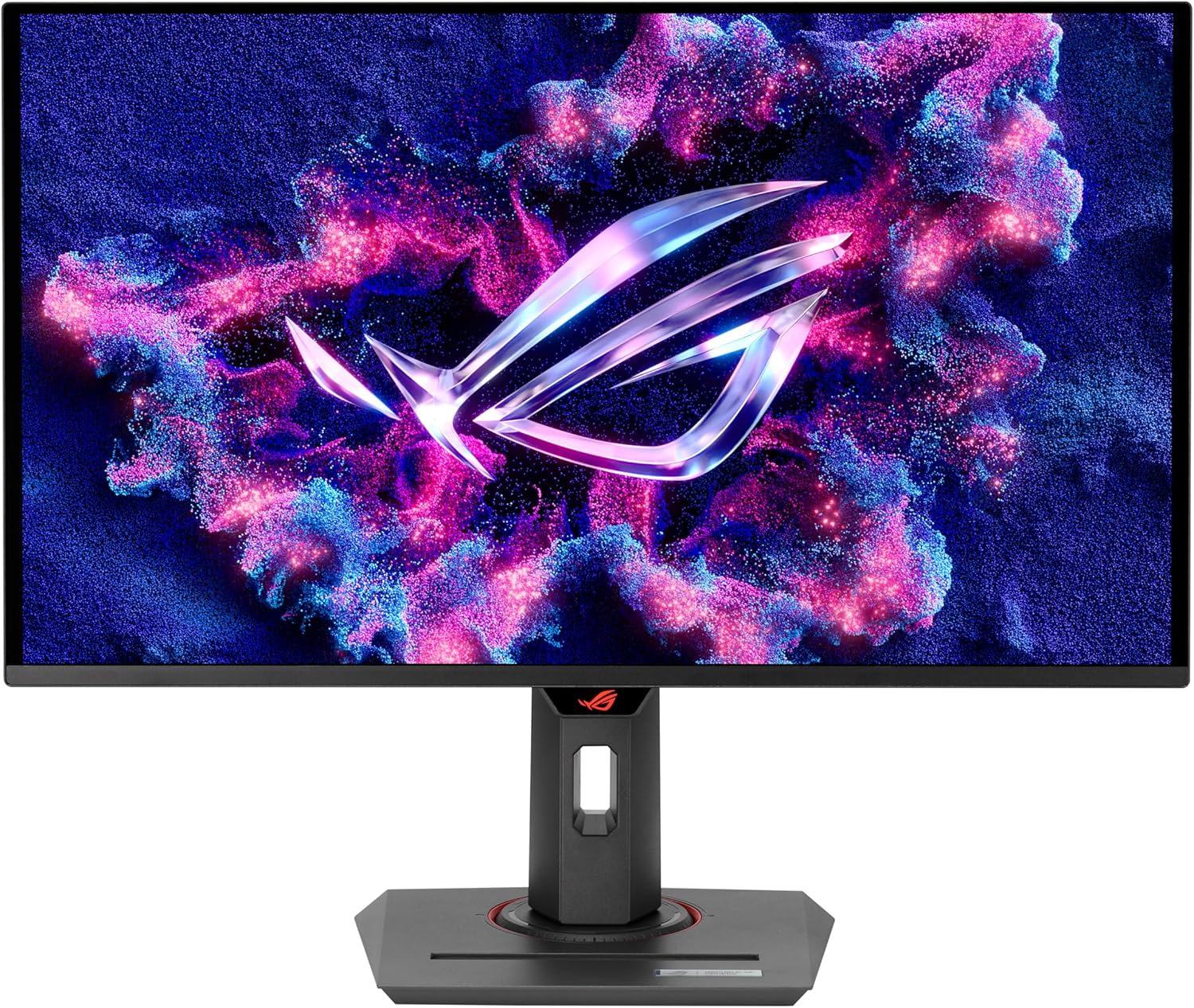ASUS ROG Swift 32” 4K OLED Gaming Monitor (PG32UCDM) - UHD (3840 x 2160), QD-OLED, 240Hz, 0.03ms, G-SYNC Compatible, Custom Heatsink, Graphene Film, 99% DCI-P3, True 10-bit, 90W USB-C