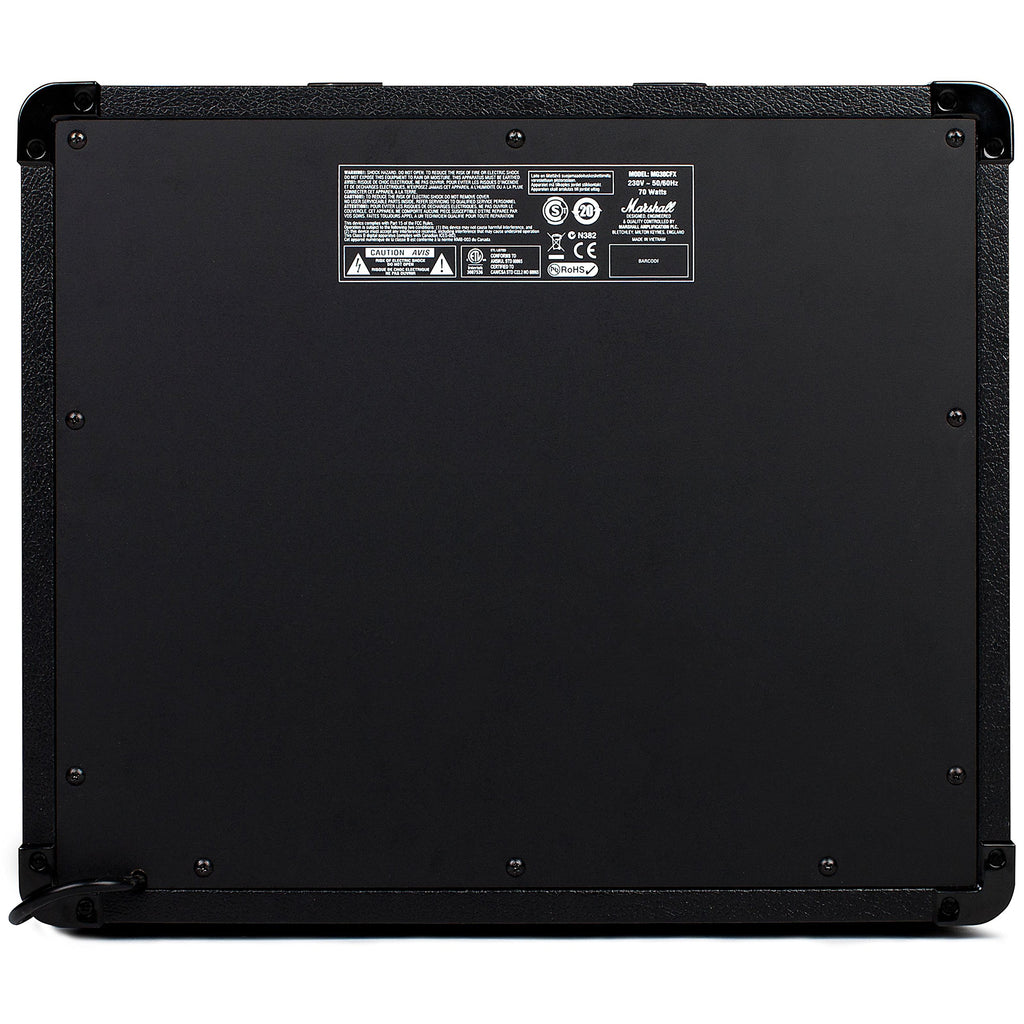 Marshall MG50GFX Amplificador combinado de guitarra com FX incorporado, prático adequado para guitarra elétrica, preto e dourado, With Effects, 50 W