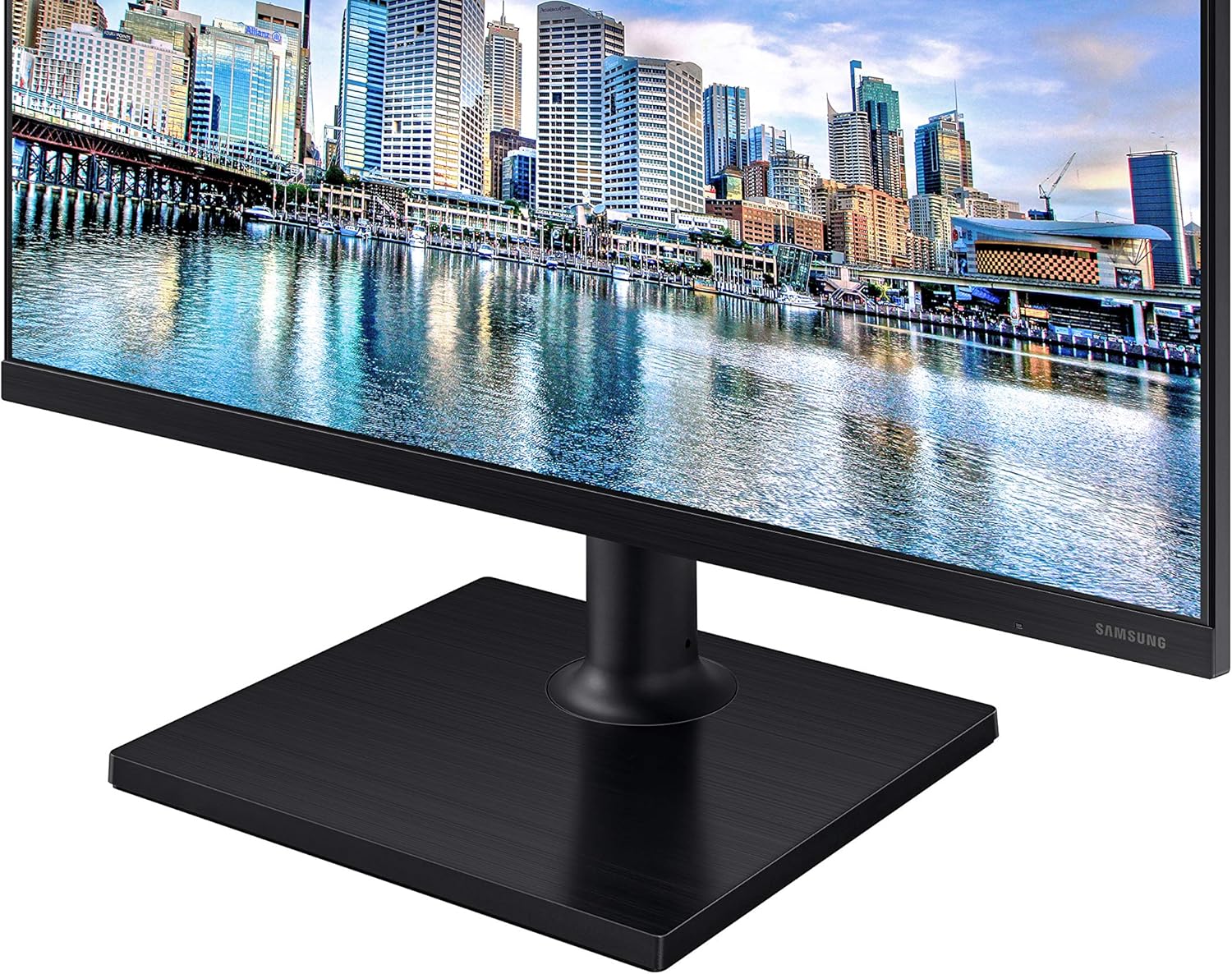SAMSUNG FT45 Series 27-Inch FHD 1080p Computer Monitor, 75Hz, IPS Panel, HDMI, USB Hub, Height Adjustable Stand, 3 Yr WRNTY (LF27T450FQNXGO),Black