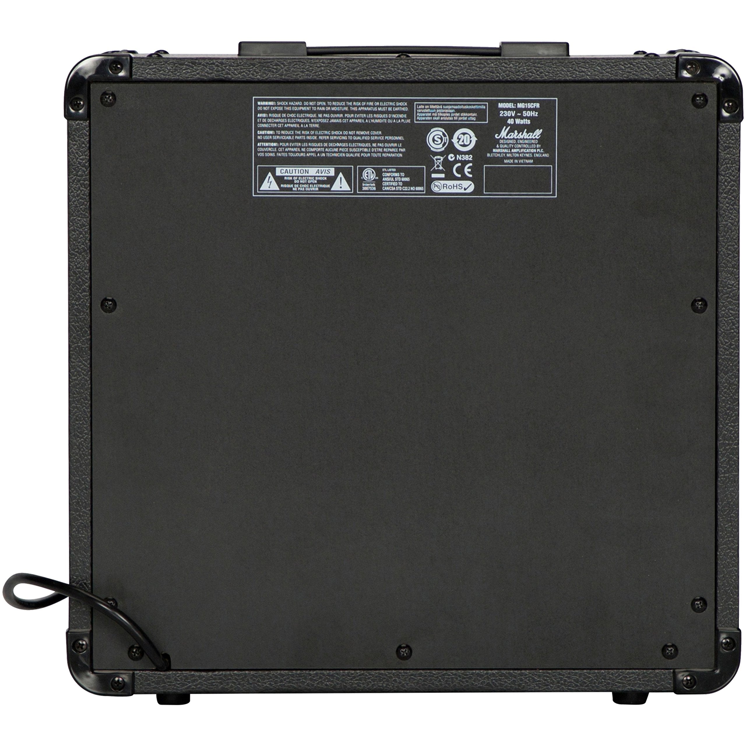 Marshall MG50GFX Amplificador combinado de guitarra com FX incorporado, prático adequado para guitarra elétrica, preto e dourado, With Effects, 50 W