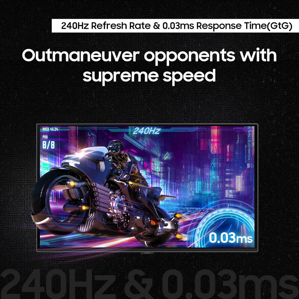 Samsung 27” Odyssey OLED G6 (G61SD) QHD & QD-OLED 240Hz 0.03ms FreeSync Premium Pro Gaming Monitor with Sleek Metal Design, 3 Year Warranty, US, LS27DG610SNXZA