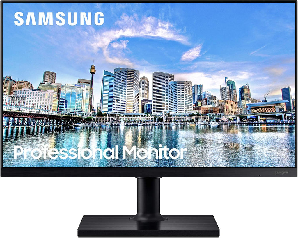 SAMSUNG FT45 Series 27-Inch FHD 1080p Computer Monitor, 75Hz, IPS Panel, HDMI, USB Hub, Height Adjustable Stand, 3 Yr WRNTY (LF27T450FQNXGO),Black