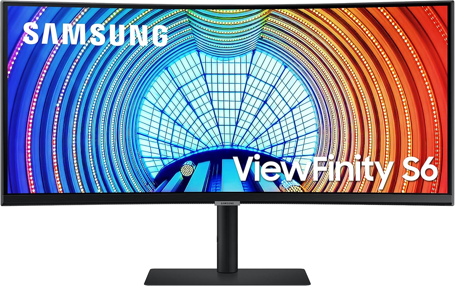 SAMSUNG Viewfinity S65UA Series 34-Inch Ultrawide QHD Curved Monitor, 100Hz, USB-C, HDR10 (1 Billion Colors), Height Adjustable Stand, TUV-certified Intelligent Eye Care (LS34A654UBNXGO),Black