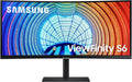 SAMSUNG Viewfinity S65UA Series 34-Inch Ultrawide QHD Curved Monitor, 100Hz, USB-C, HDR10 (1 Billion Colors), Height Adjustable Stand, TUV-certified Intelligent Eye Care (LS34A654UBNXGO),Black