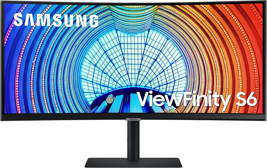 Samsung 34” ViewFinity S65UC, Ultra-WQHD, 100Hz, AMD FreeSync™ HDR10, KVM Switch Built in Speakers with USB-C Curved Monitor, LS34C654UANXGO, 2025