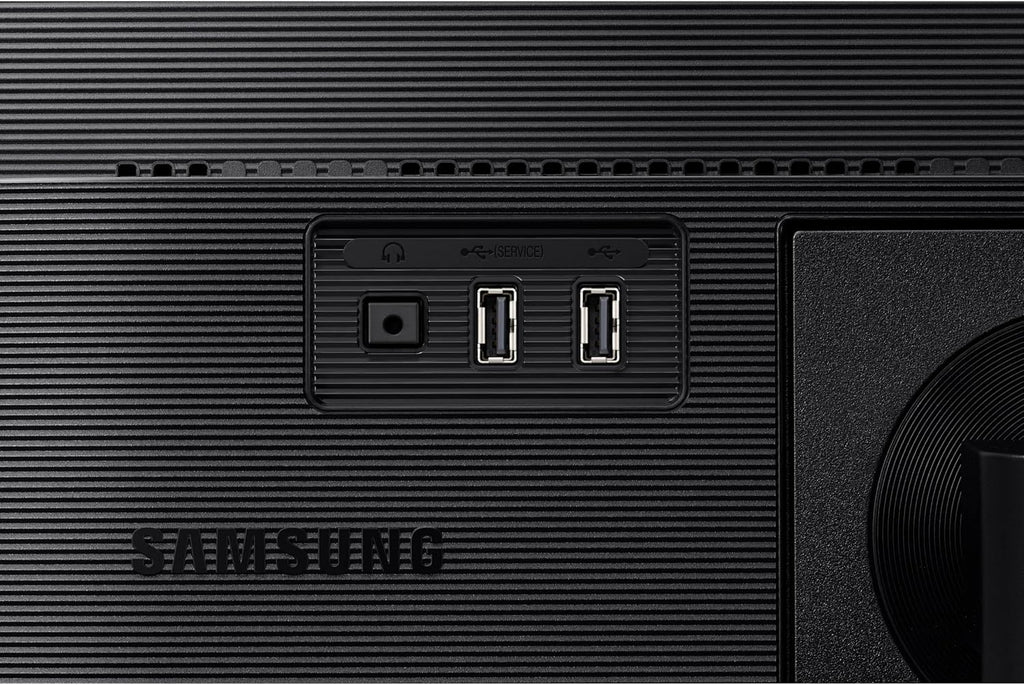 SAMSUNG FT45 Series 24-Inch FHD 1080p Computer Monitor, 75Hz, IPS Panel, HDMI, DisplayPort, USB Hub, Height Adjustable Stand, 3 Yr WRNTY (LF24T454FQNXGO),Black