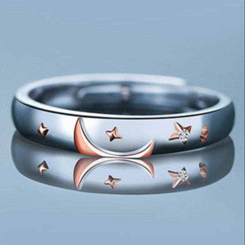 Anillo de pareja Sol y Luna