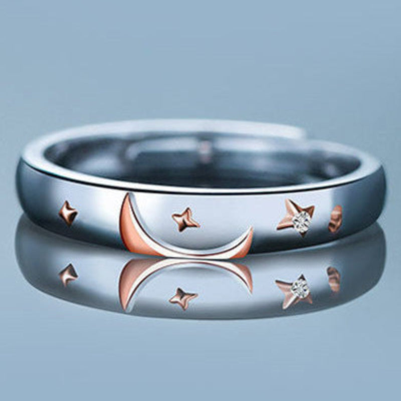 Anillo de pareja Sol y Luna