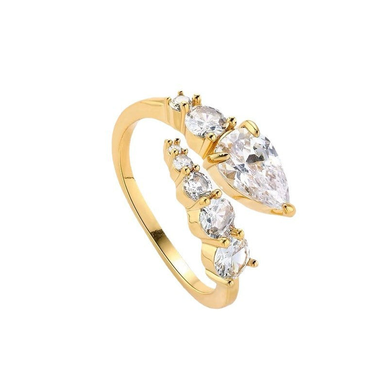 Anel Cobra com Zircónia