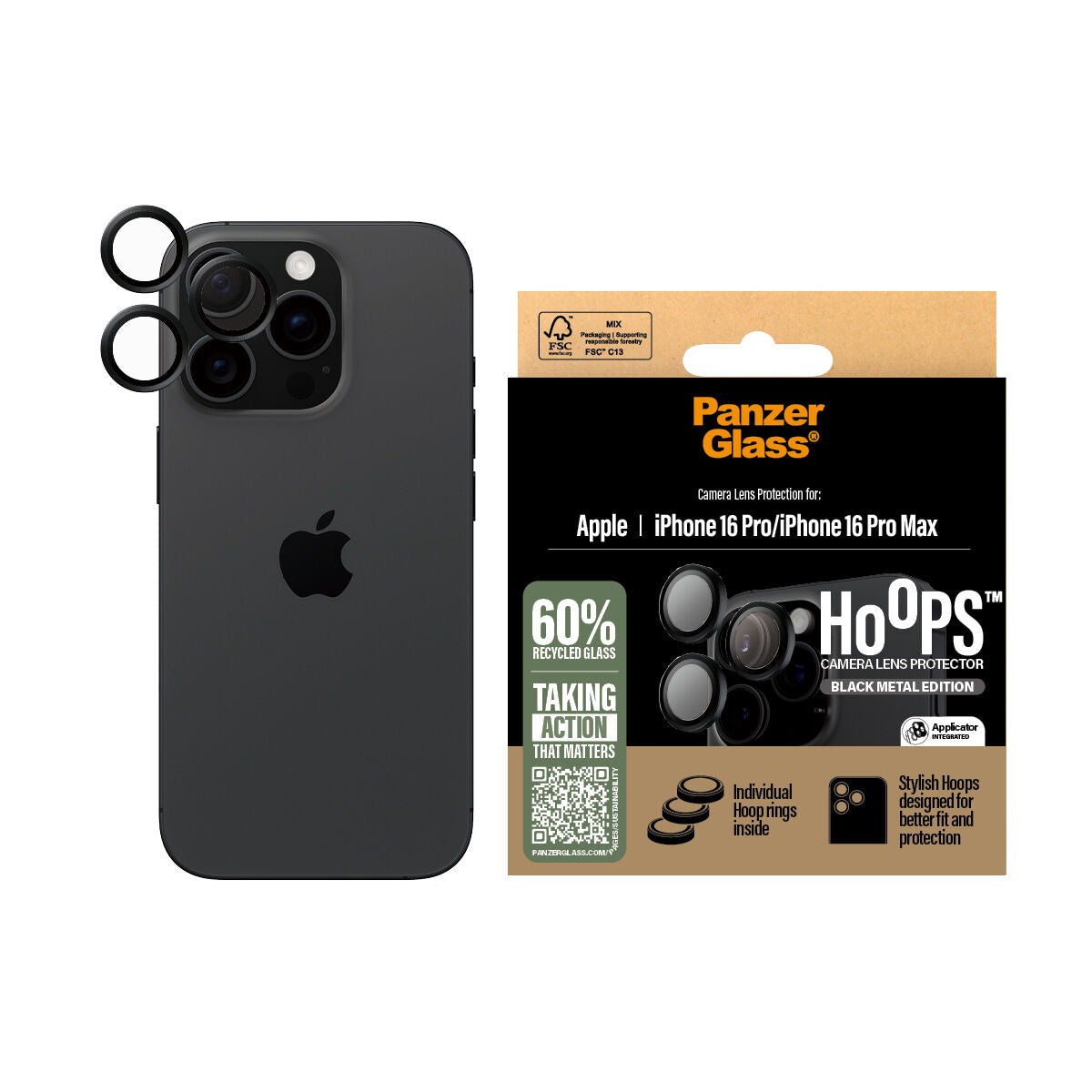 Panzer Glass screen protector for iPhone 16 PMACCS Apple