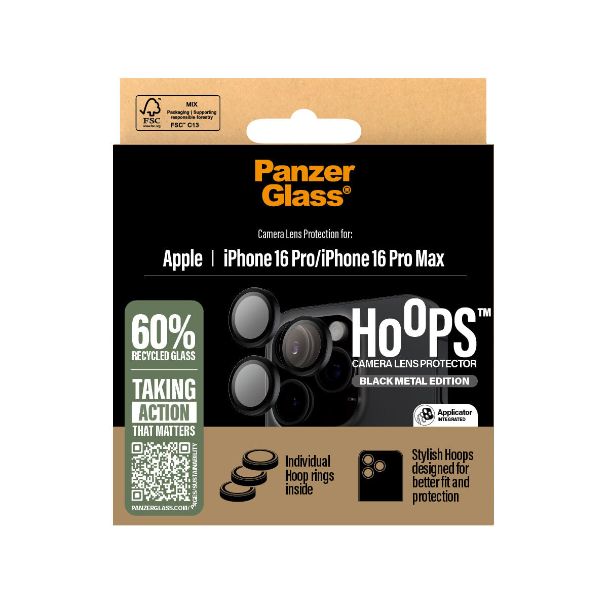 Panzer Glass screen protector for iPhone 16 PMACCS Apple
