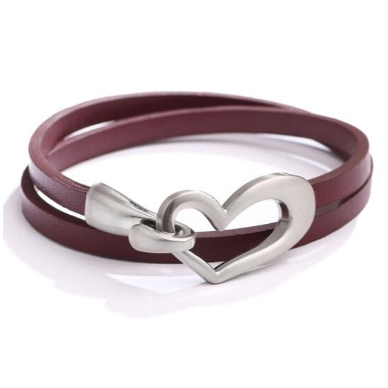 Bracelet or choker with heart motif.