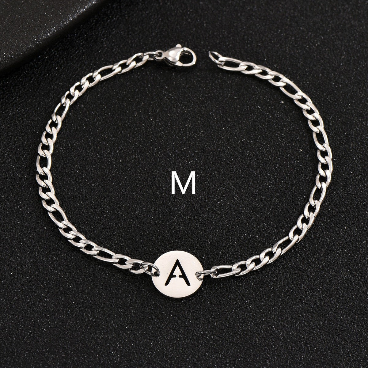 Pulsera con letras en acero inoxidable 316L