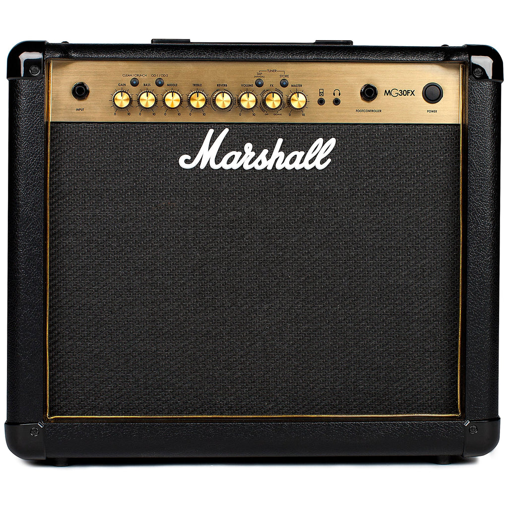 Marshall MG50GFX Amplificador combinado de guitarra com FX incorporado, prático adequado para guitarra elétrica, preto e dourado, With Effects, 50 W
