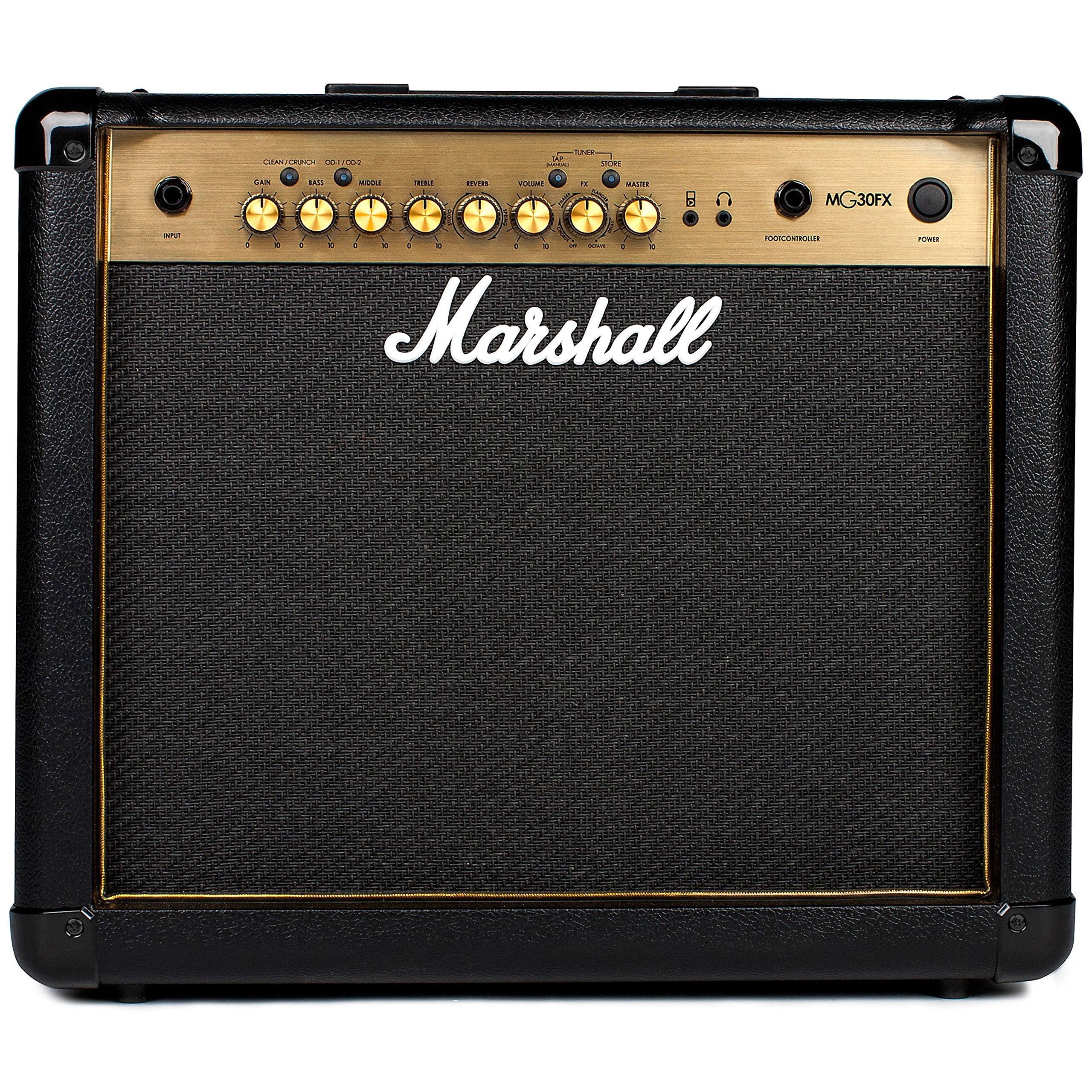 Marshall MG50GFX Amplificador combinado de guitarra com FX incorporado, prático adequado para guitarra elétrica, preto e dourado, With Effects, 50 W