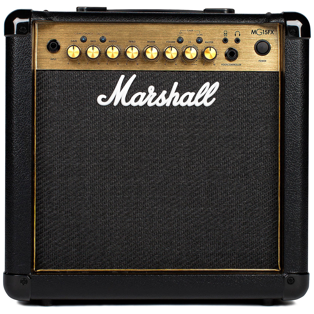 Marshall MG50GFX Amplificador combinado de guitarra com FX incorporado, prático adequado para guitarra elétrica, preto e dourado, With Effects, 50 W