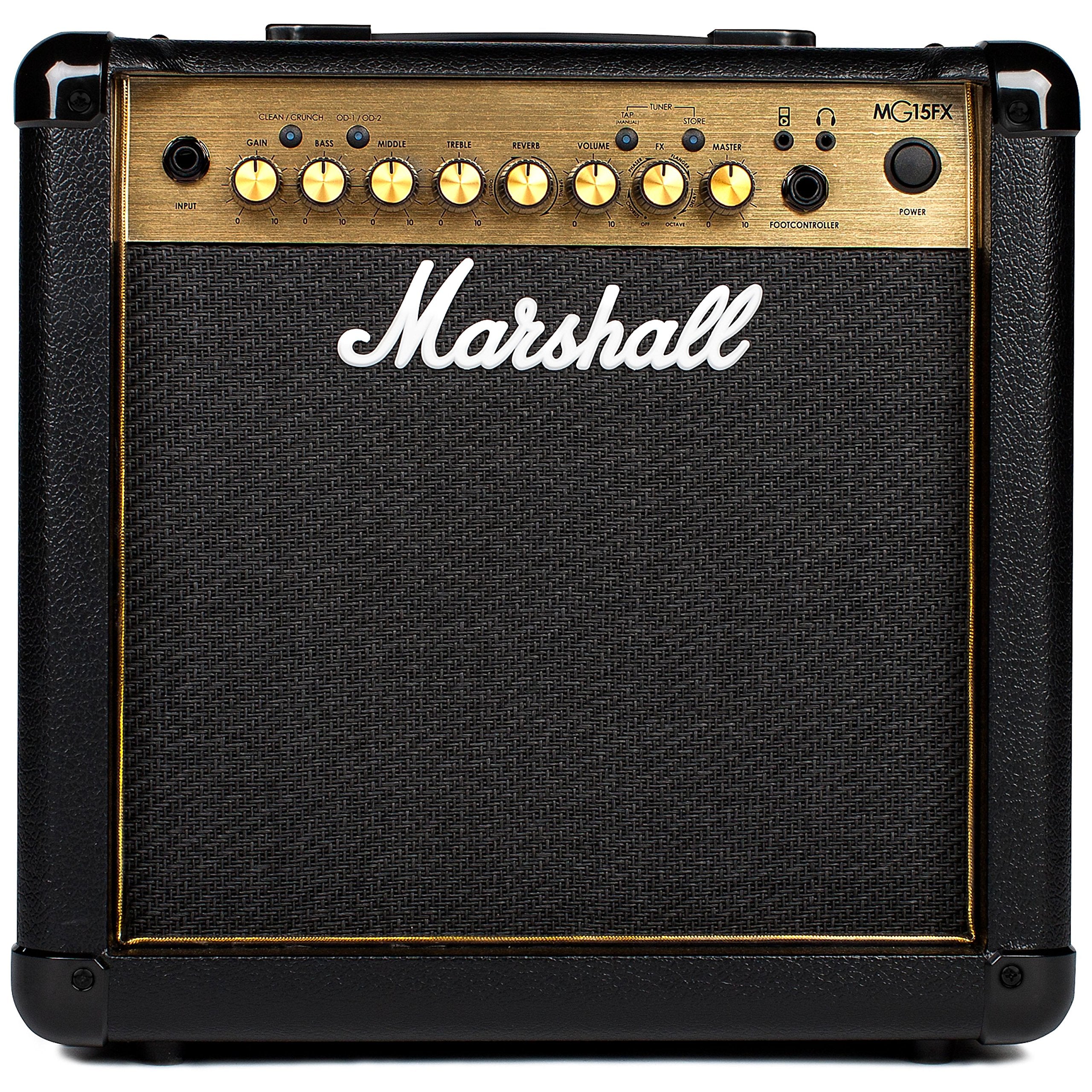Marshall MG50GFX Amplificador combinado de guitarra com FX incorporado, prático adequado para guitarra elétrica, preto e dourado, With Effects, 50 W