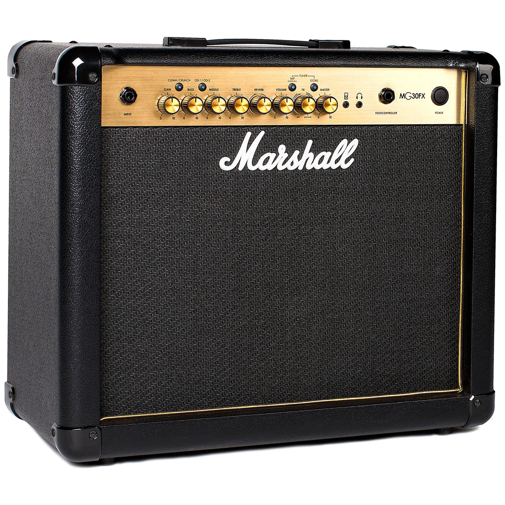 Marshall MG50GFX Amplificador combinado de guitarra com FX incorporado, prático adequado para guitarra elétrica, preto e dourado, With Effects, 50 W