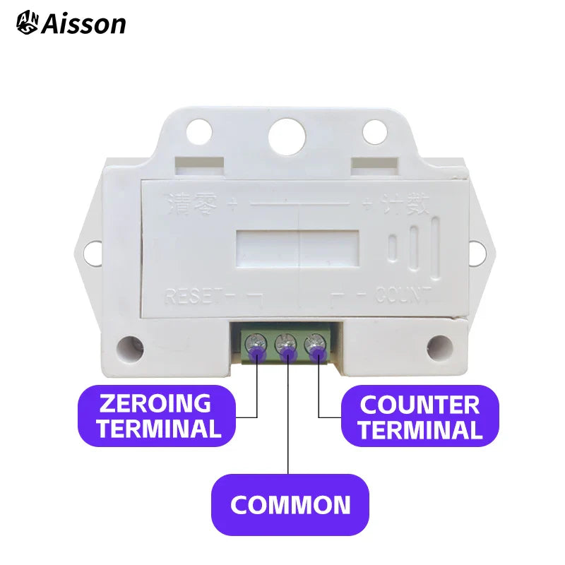 8-Digit Electronic Digital Counter, High-Frequency Punch Counter, No Voltage Counting, No Battery Included, No Sensor Included