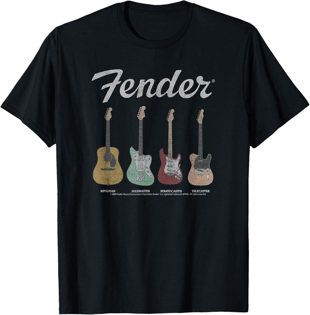 Fender Vintage Guitar Lineup Camiseta