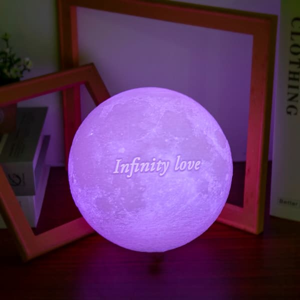 Personalized 3D Moon Lamp – Custom Pet Photo & Name Night Light | Heartfelt Pet Keepsake & Gift for Christmas