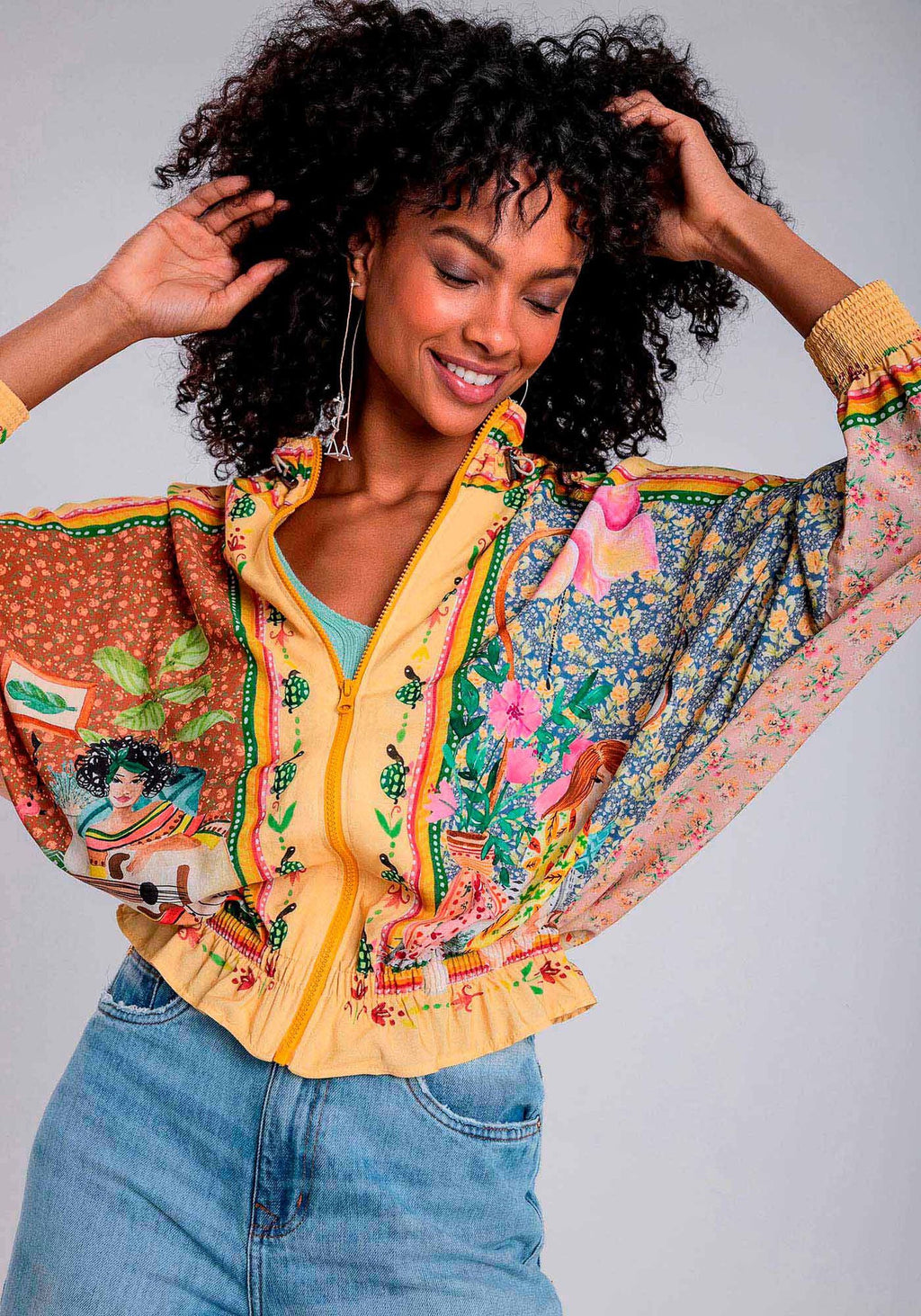 CASACO OVERSIZED ESTAMPADO