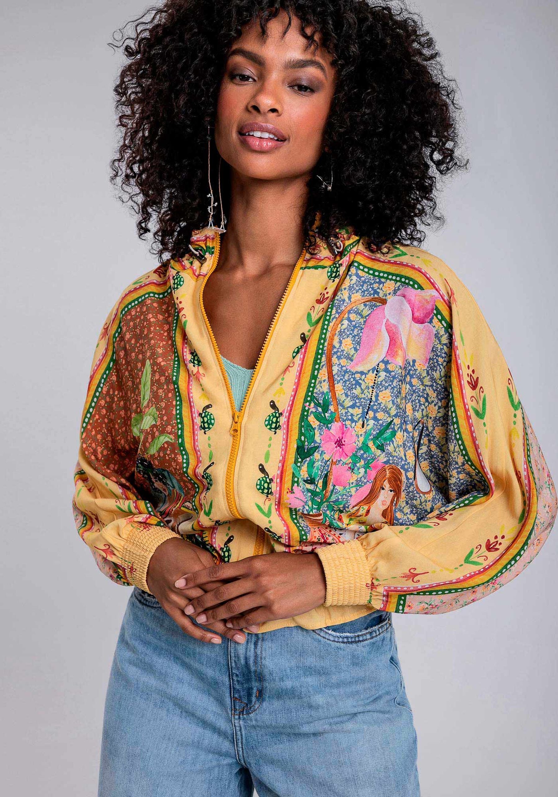 CASACO OVERSIZED ESTAMPADO