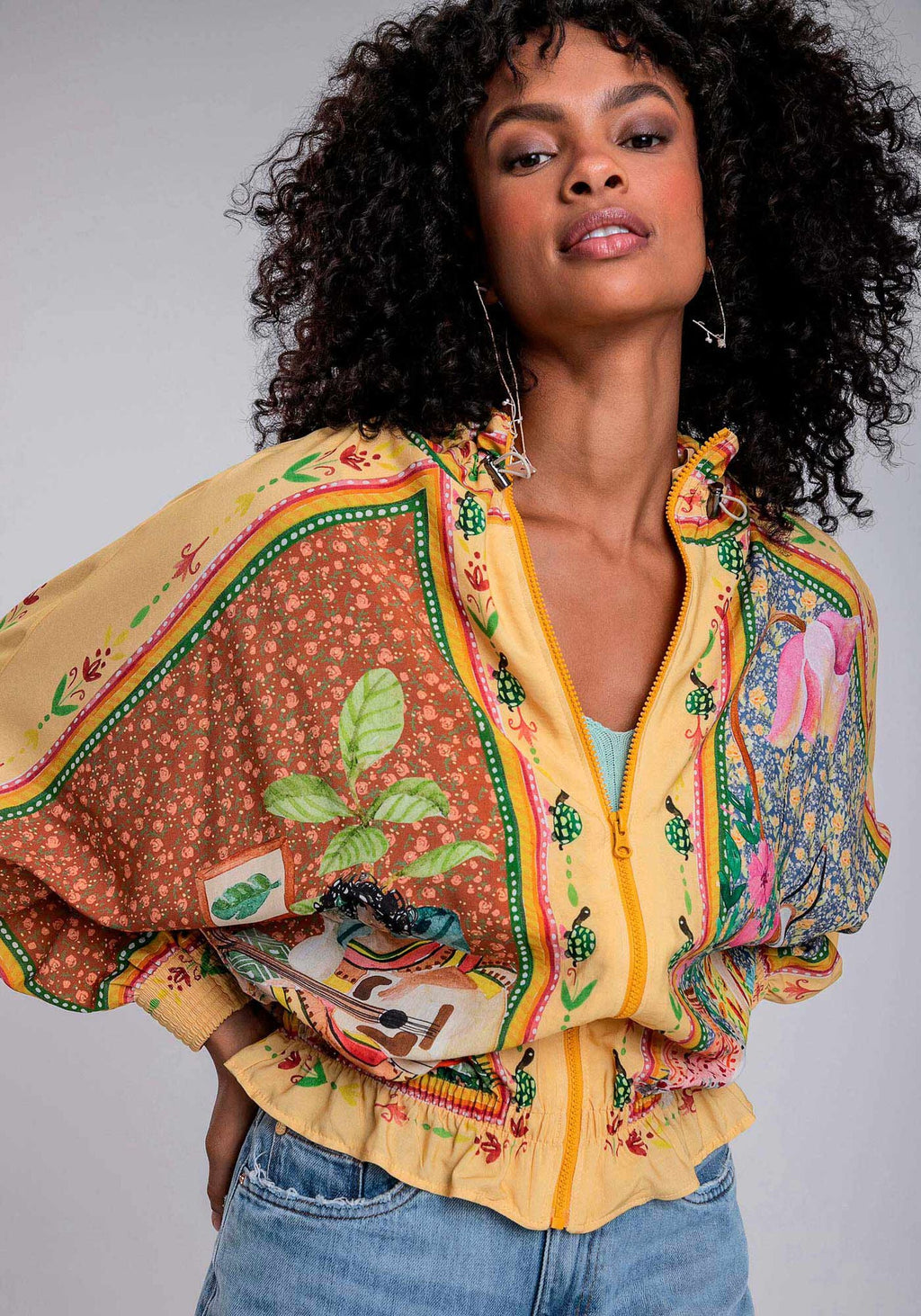 CASACO OVERSIZED ESTAMPADO