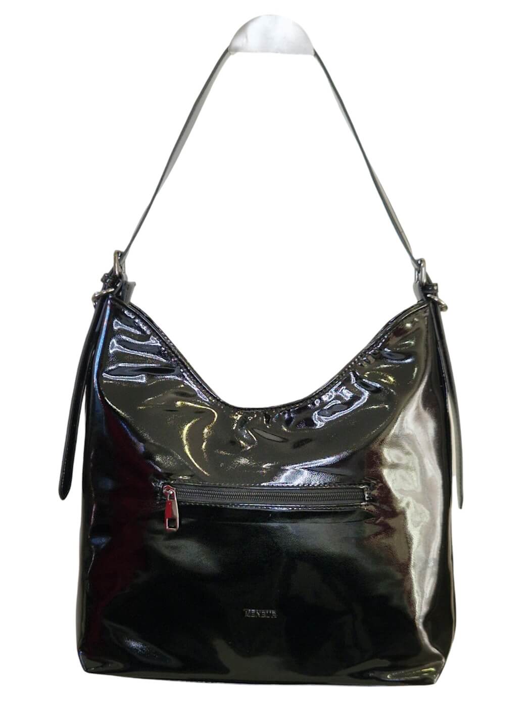 MALA DE OMBRO COM CORRENTE PRETA