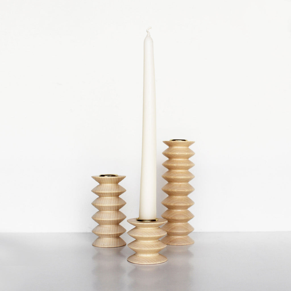Totem Wooden Candle Holder - Short Nº 2
