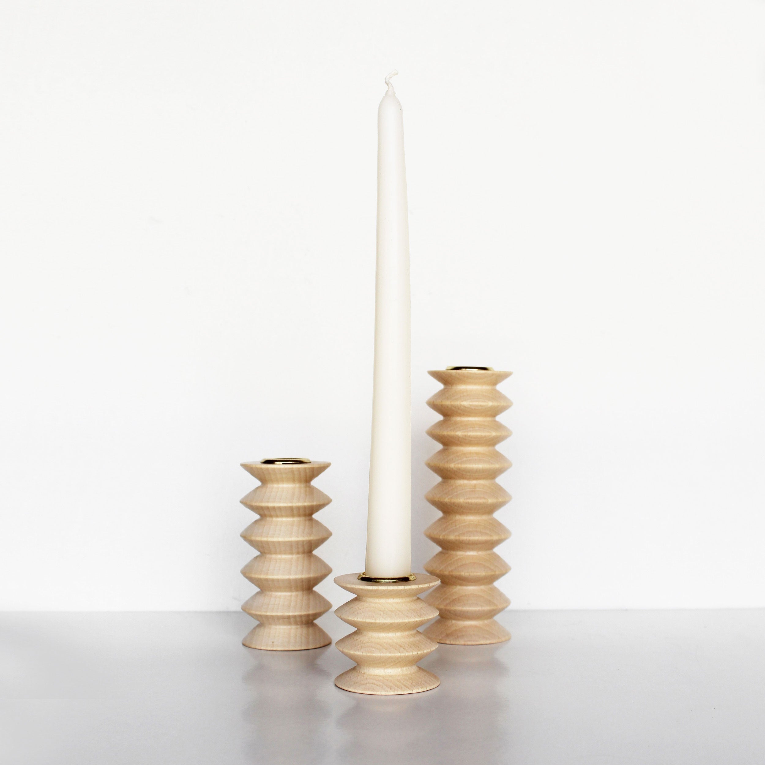 Totem Wooden Candle Holder - Short Nº 2