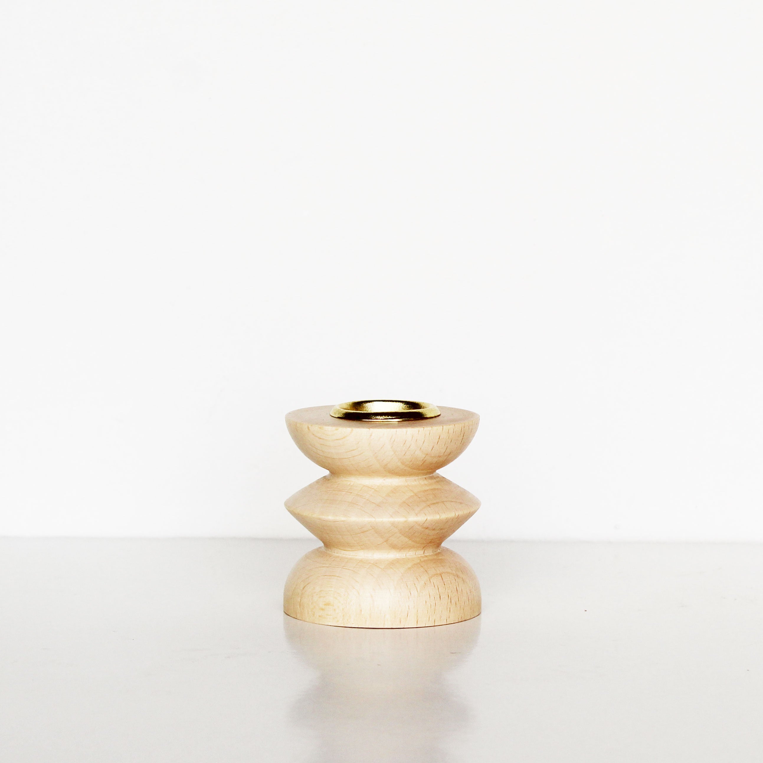 Totem Wooden Candle Holder - Short Nº 3