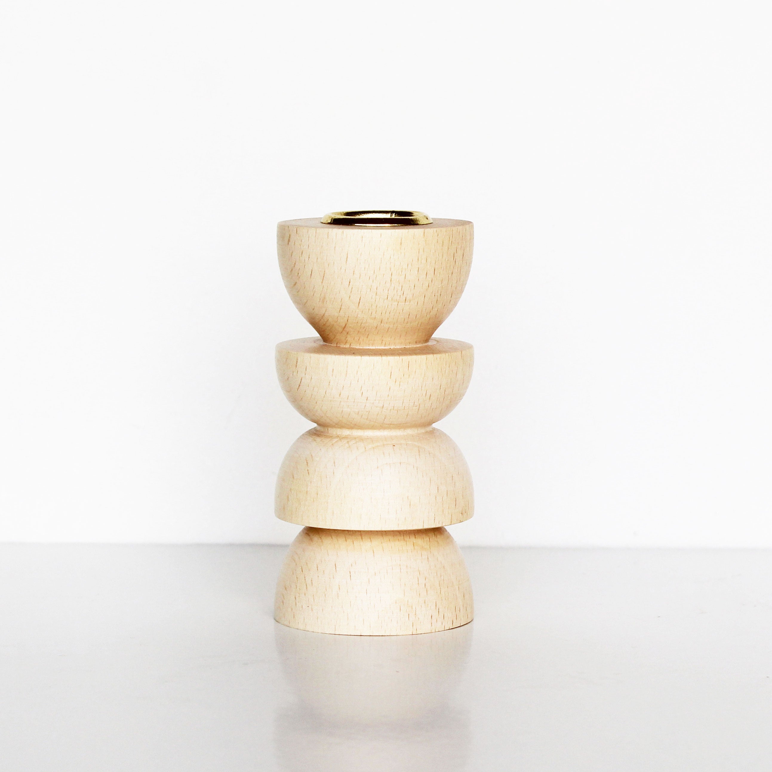 Totem Wooden Candle Holder - Medium Nº 4