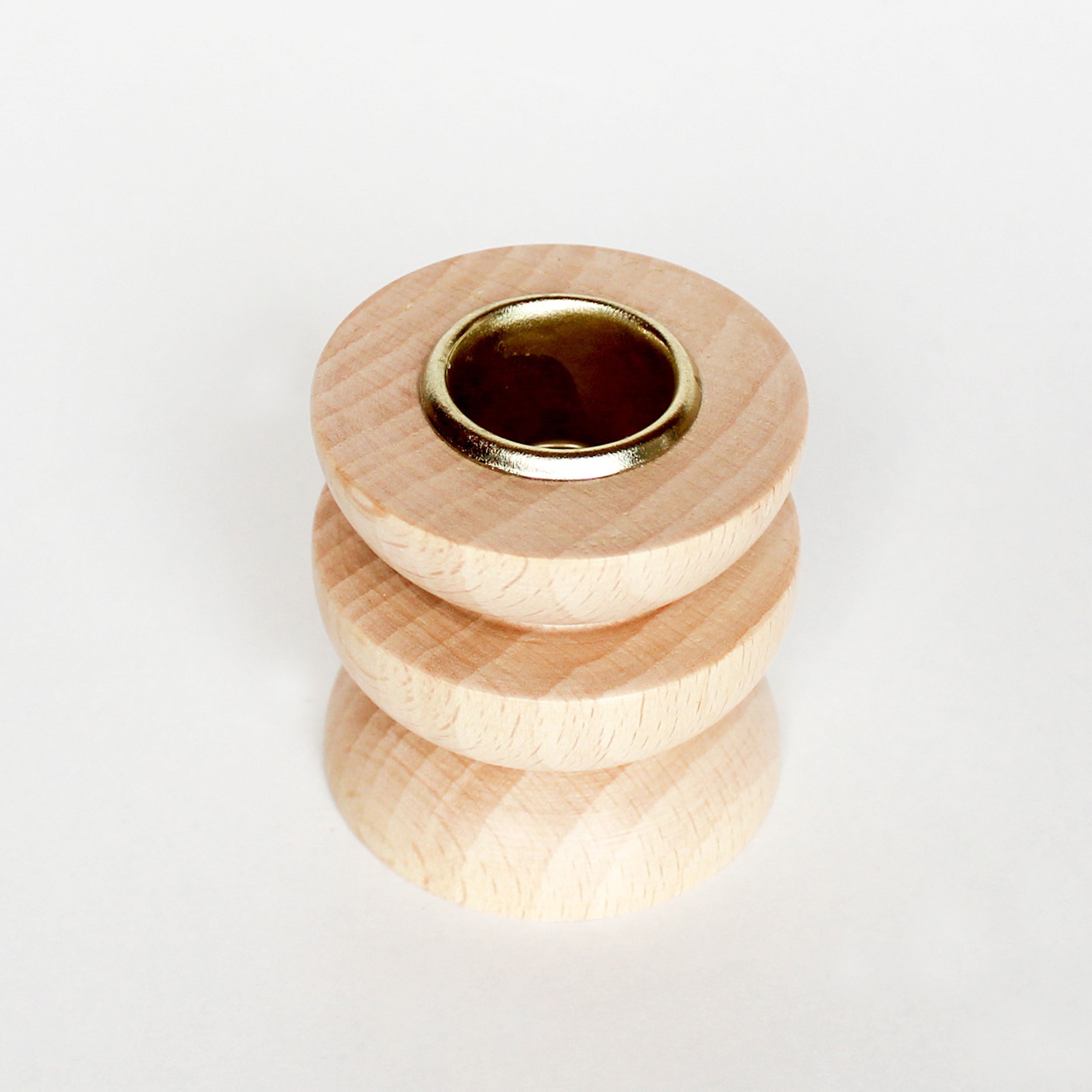 Totem Wooden Candle Holder - Short Nº 4