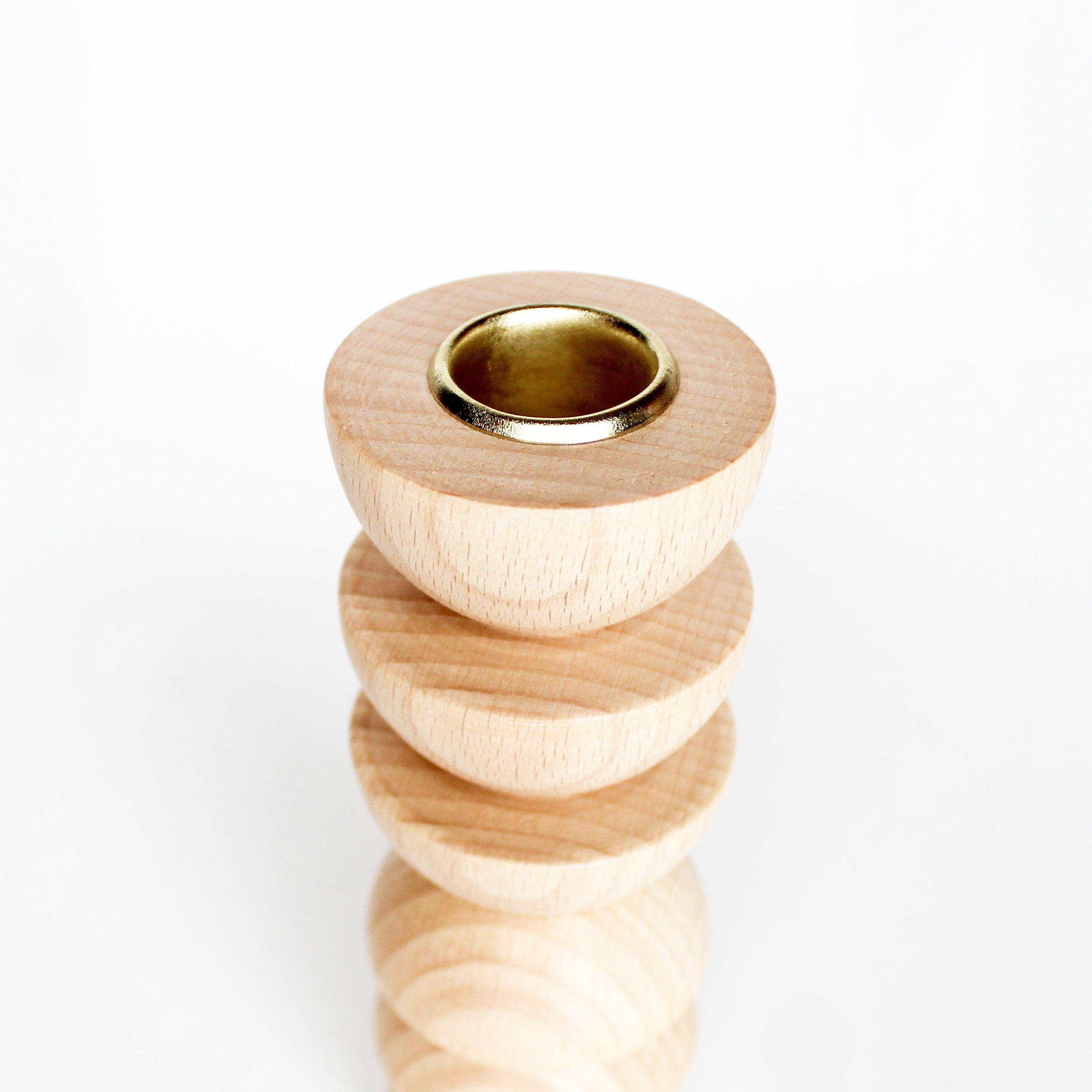 Totem Wooden Candle Holder - Tall Nº 4