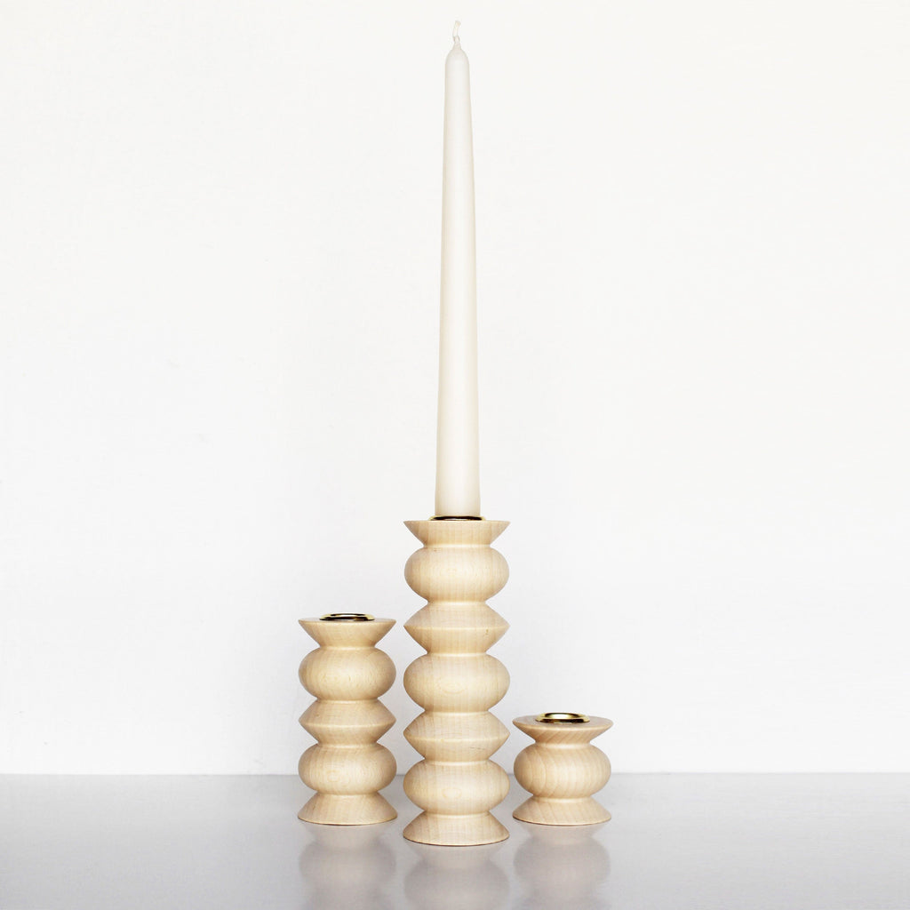 Totem Wooden Candle Holder - Tall Nº 5