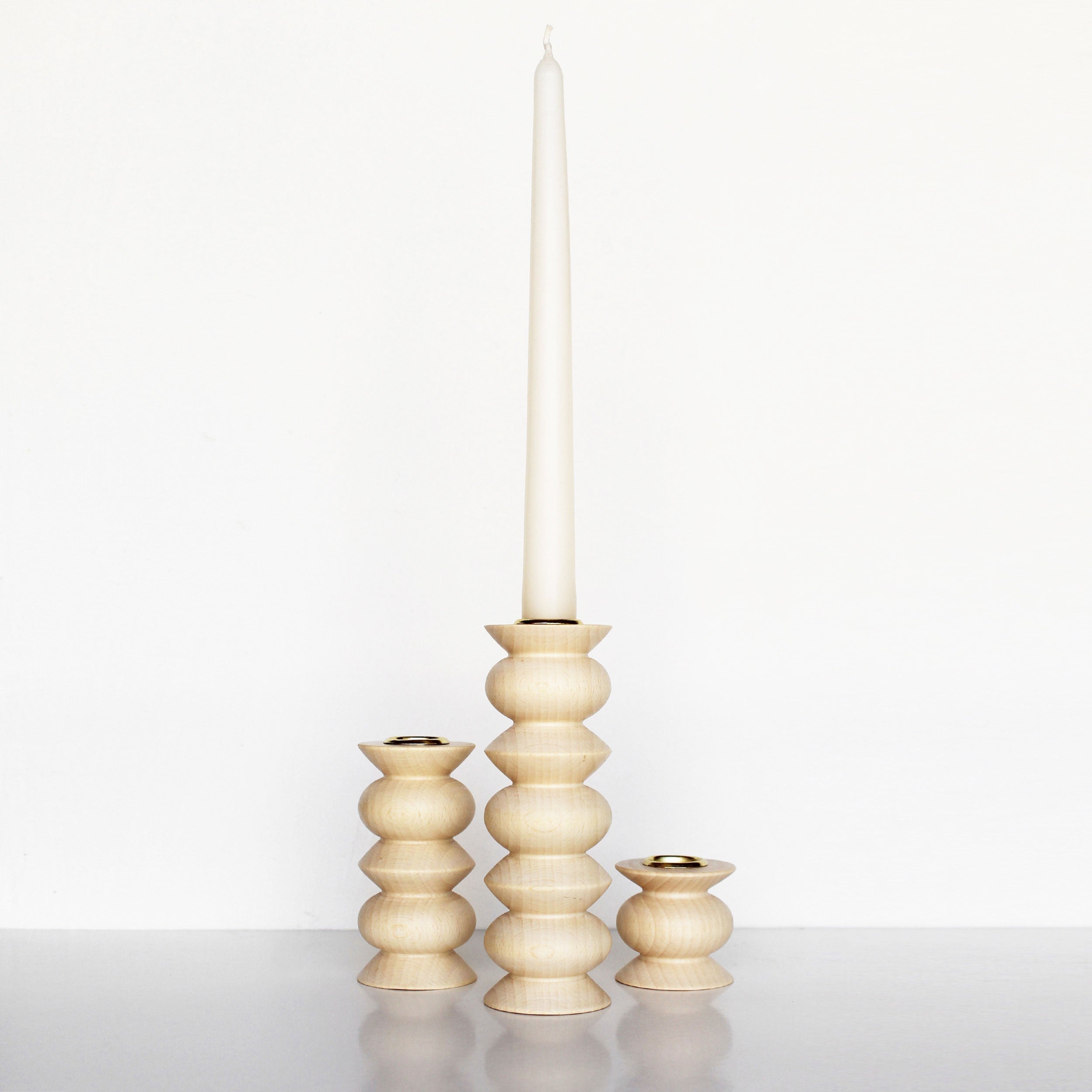 Totem Wooden Candle Holder - Tall Nº 5