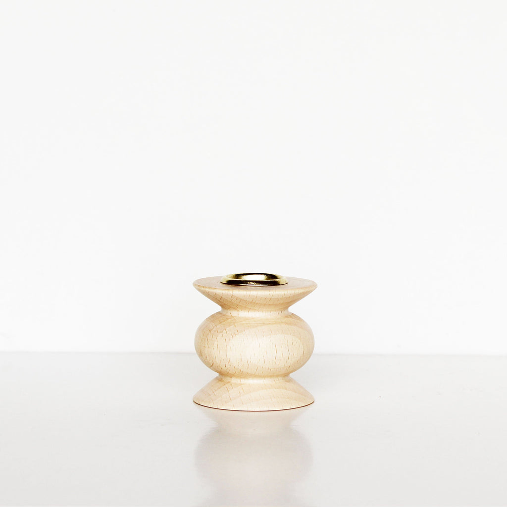 Totem Wooden Candle Holder - Short Nº 5