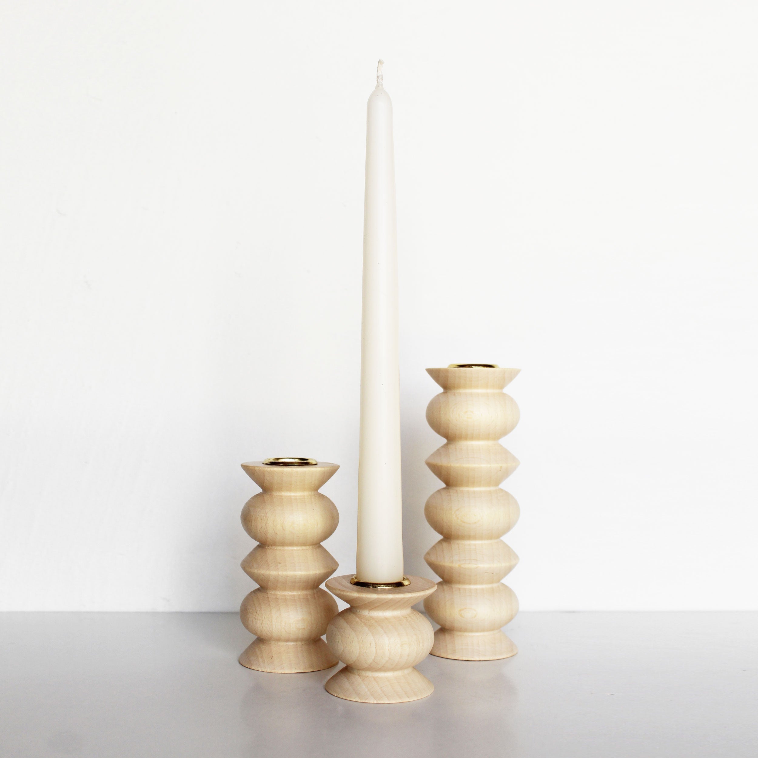 Totem Wooden Candle Holder - Short Nº 5