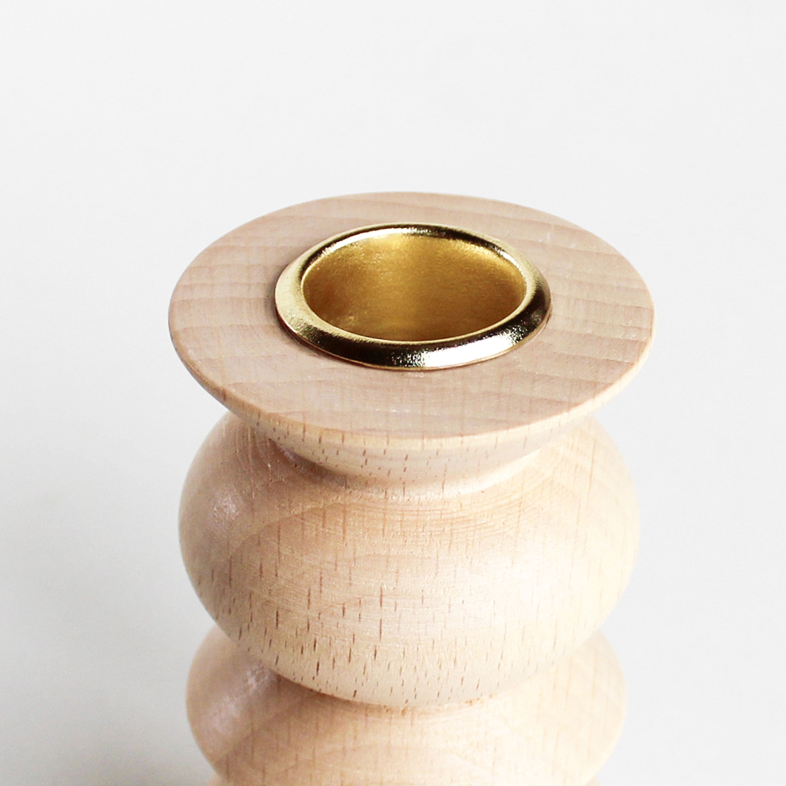 Totem Wooden Candle Holder - Short Nº 5