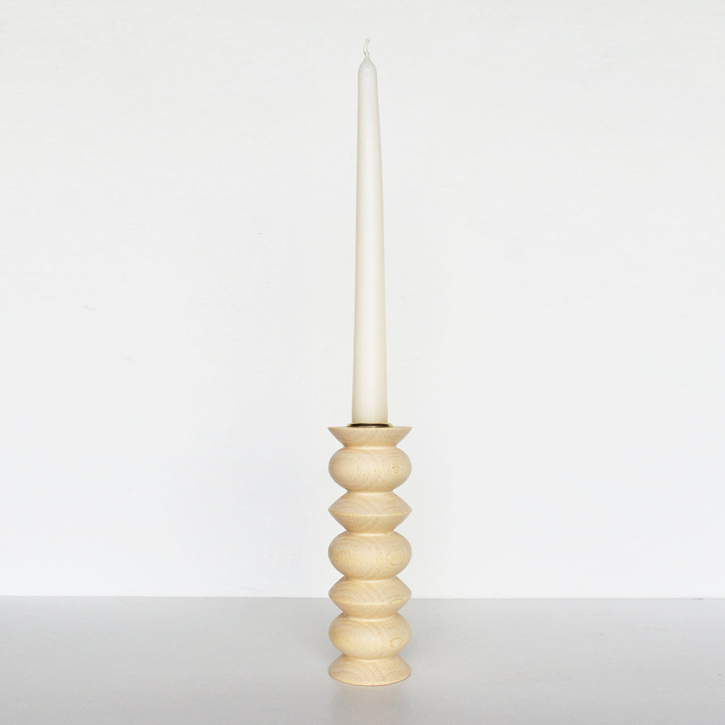Totem Wooden Candle Holder - Tall Nº 5