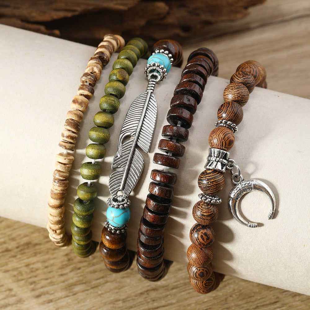 Set of 5 Bohemian Bracelets