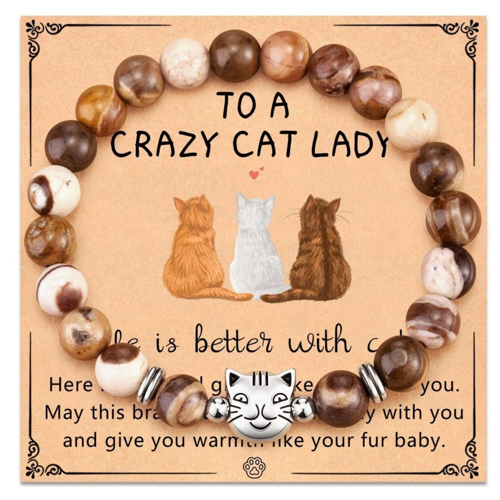 Pulsera de Gato en Piedra Natural