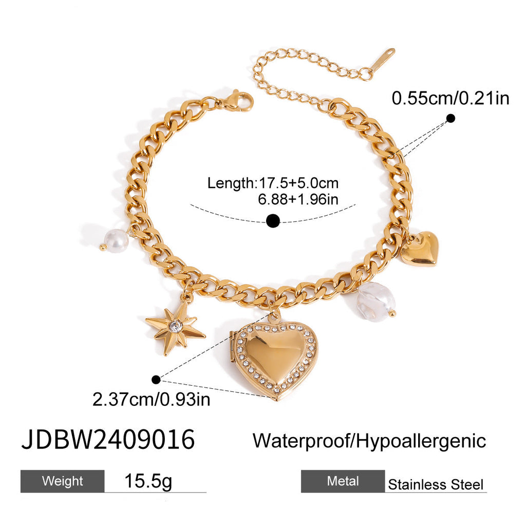 Pulseira em Aço Inoxidável