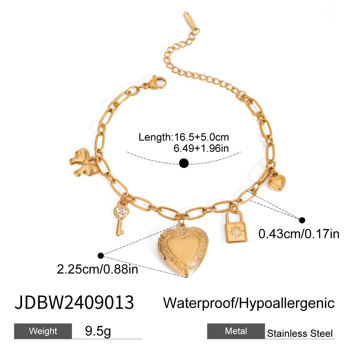 Pulseira em Aço Inoxidável